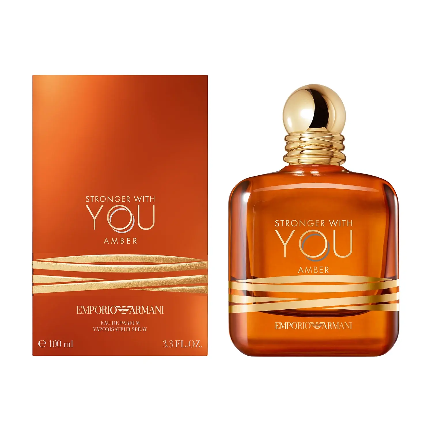 emporio armani stronger with you amber 100ml عطر جورجیو آرمانی استرانگر ویت یو آمبر همراه با جعبه