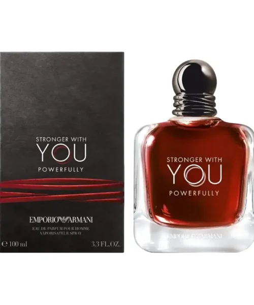 emporio armani stronger with you powerfully edp 100ml box عطر جورجیو آرمانی استرانگر ویت یو پاورفولی همراه با جعبه