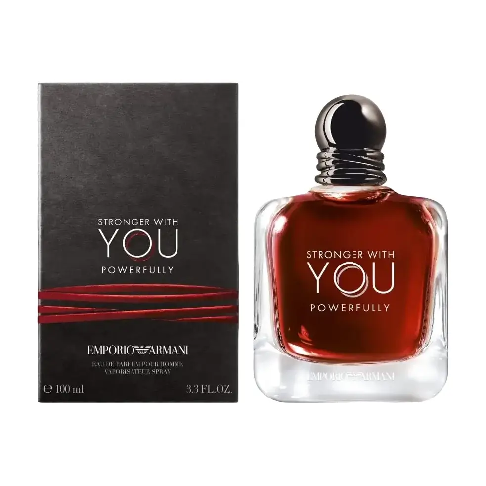 emporio armani stronger with you powerfully edp 100ml عطر جورجیو آرمانی استرانگر ویت یو پاورفولی همراه با جعبه