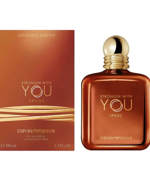 emporio armani stronger with you spices 100ml box عطر جورجیو آرمانی استرانگر ویت یو اسپایسز همراه با جعبه